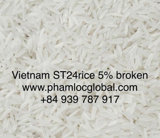 ST24 Long Grain White Rice, 5% Broken