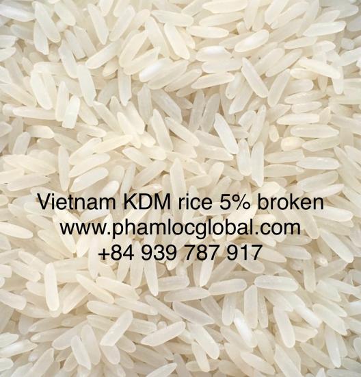 Vietnam premium quality fragrant rice KDM 5% broken