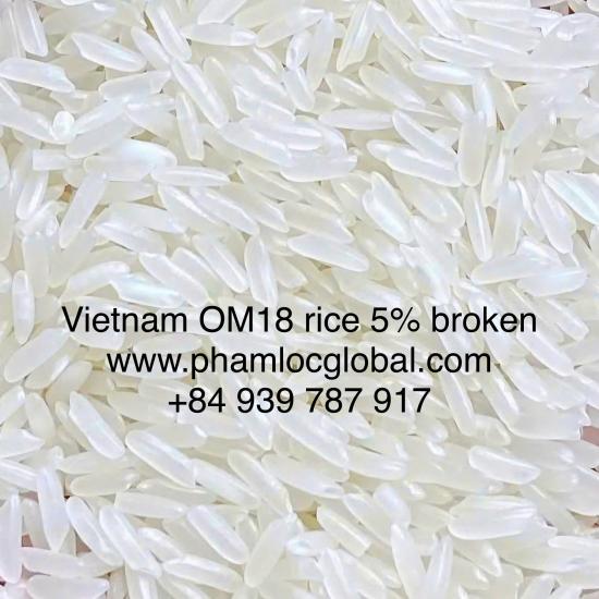 Vietnam fragrant rice OM18, 5% broken
