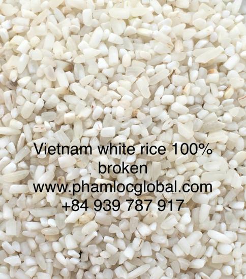 Vietnam white rice 100% broken