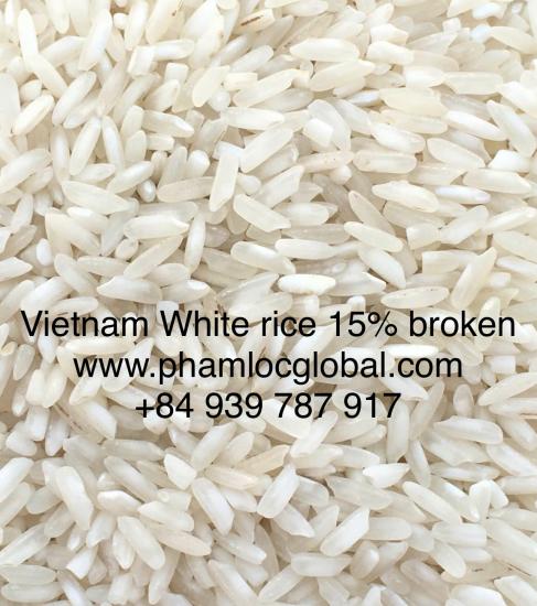 Vietnam Long grain white rice 15% broken