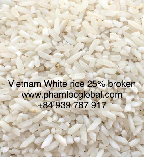 Vietnam Long grain white rice with 25% broken