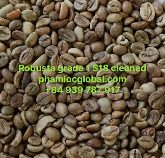 ROBUSTA COFFEE GRADE 1 SCREEN 18 CLEAN