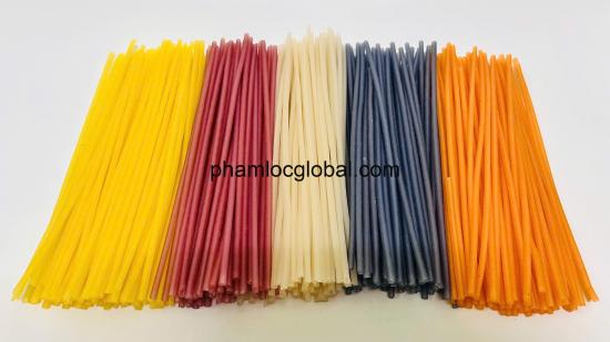 VEGETABLE RICE NOODLE TUBE SHAPED - 100% NATURAL COLOR FROM VEGETABLES